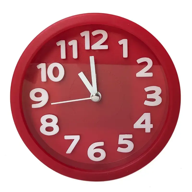 Miniatura: 3D Big Round Silent Quartz Alarm Clock for Bedrooms