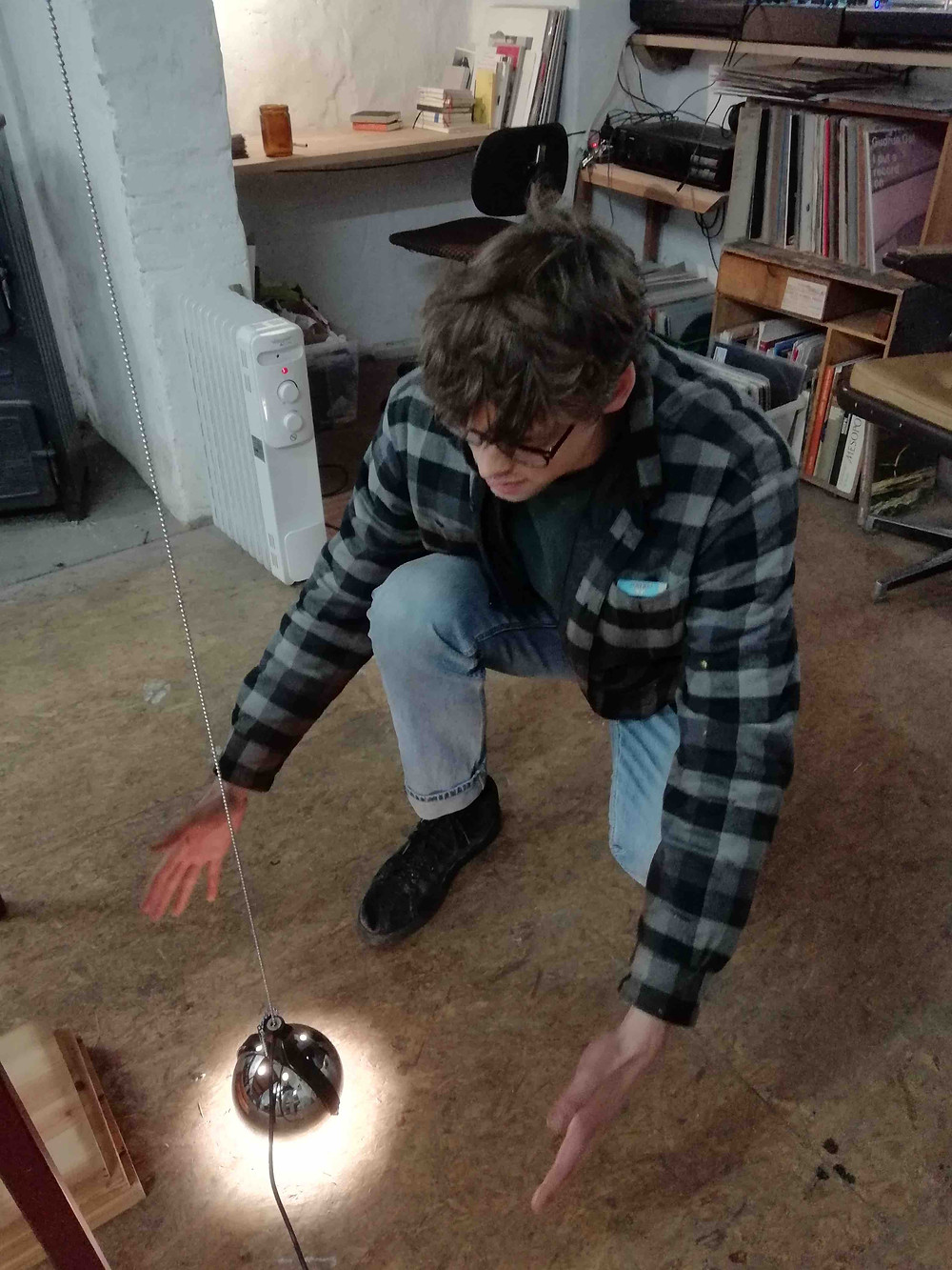 Johannes Bansmann in his studio