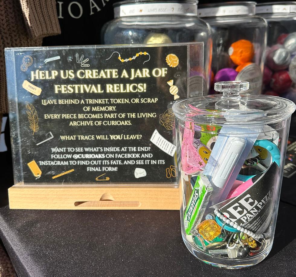 Check our reels on Facebook or Instagram to find out what was in our Relic Jar!