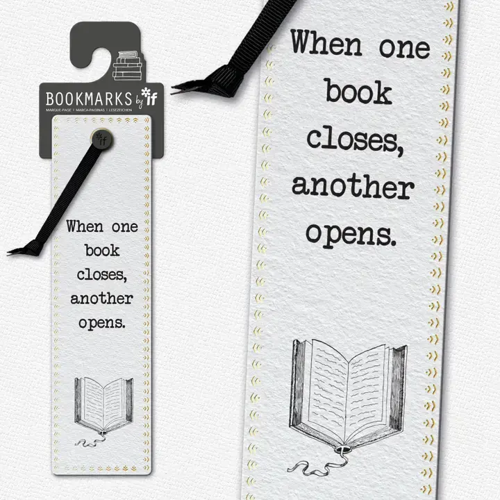 When One Book Closes Bookmark Front