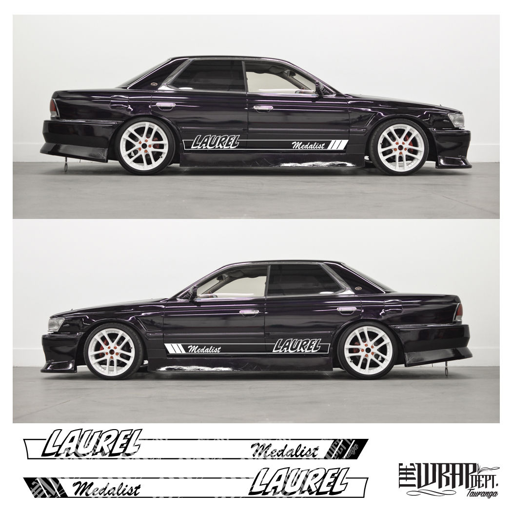 Nissan Laurel side graphic kit