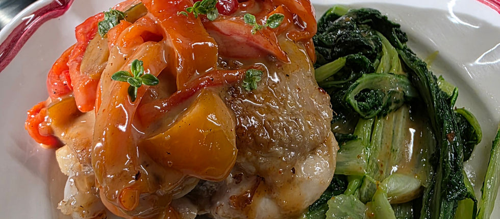 SOVRACCOSCIA DI POLLO AI PEPERONI