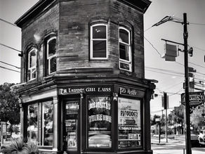 Black and White Old Building Hill Country Texas