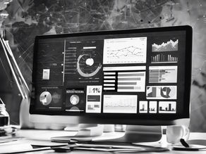 Black and White Extensive Performance Dashboard