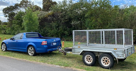 Ute and trailer for tip runs