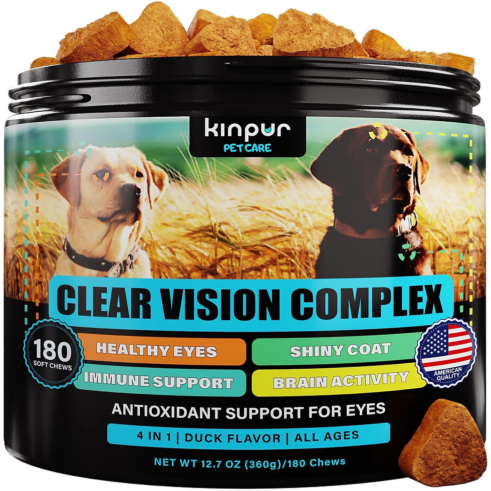 Thumbnail: Eye Vitamins for Dogs Vision Supplement for Tear Stains Dog Eye Care Duck Flavor