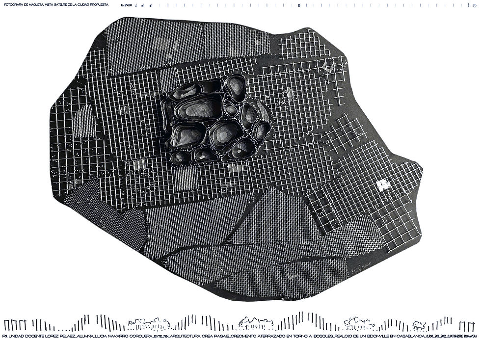 Maqueta de intervención urbana.