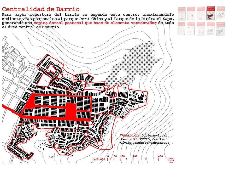 Centralidades y accesibilidad barrio