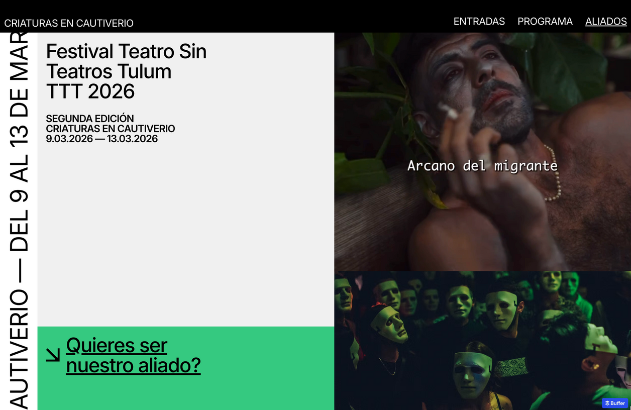Festival Teatro Sin Teatros Tulum