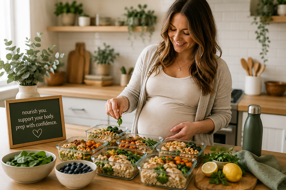Pregnant Woman Cooking