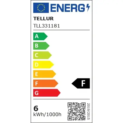 Miniatură: Bec inteligent cu filament LED, Tellur TLL331181, wi-fi, clasic, E27, 6W