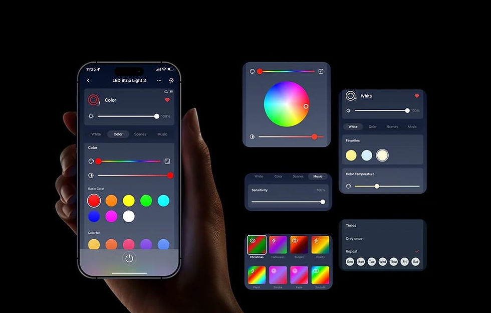 Miniatură: Bandă LED inteligentă SwitchBot LED Strip Light 3, 5m, Matter