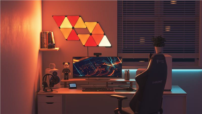 Indexkép: Nanoleaf Shapes Fekete Háromszögek, Bővítőcsomag 3 Panellel