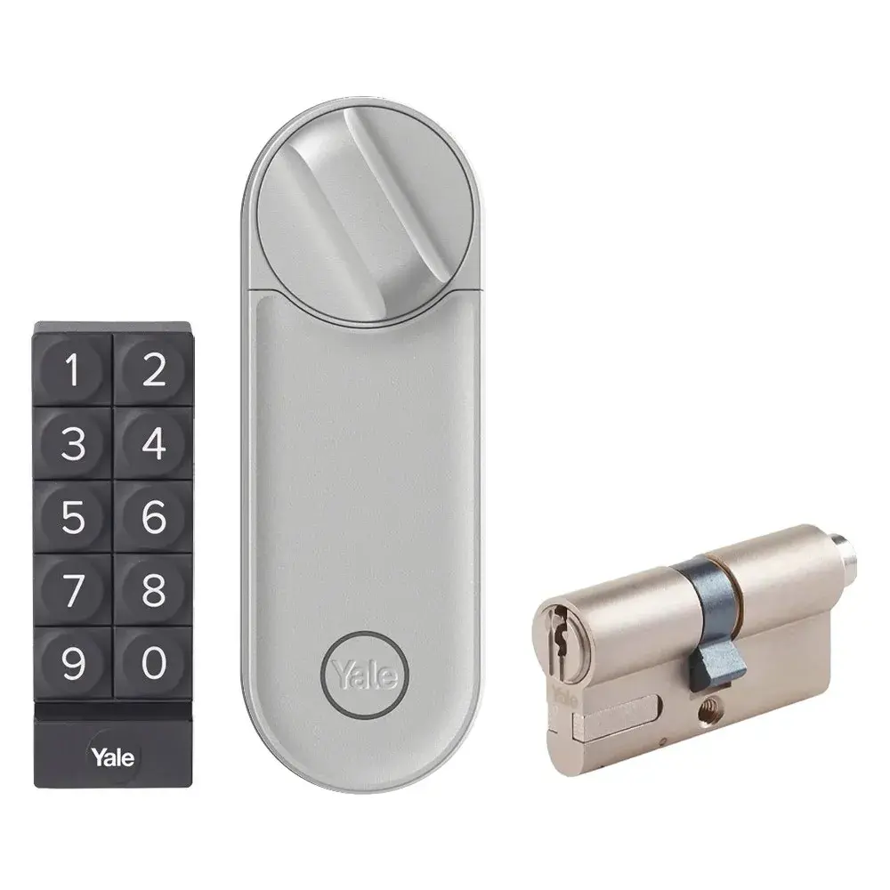 Πακέτο Έξυπνης Κλειδαριάς Yale Linus Smart Lock L2, Ασημί + Πληκτρολόγιο