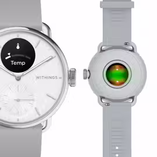 Miniatura: Withings Scanwatch 2 / 42mm (Monitorování spánku, EKG) - Bílá