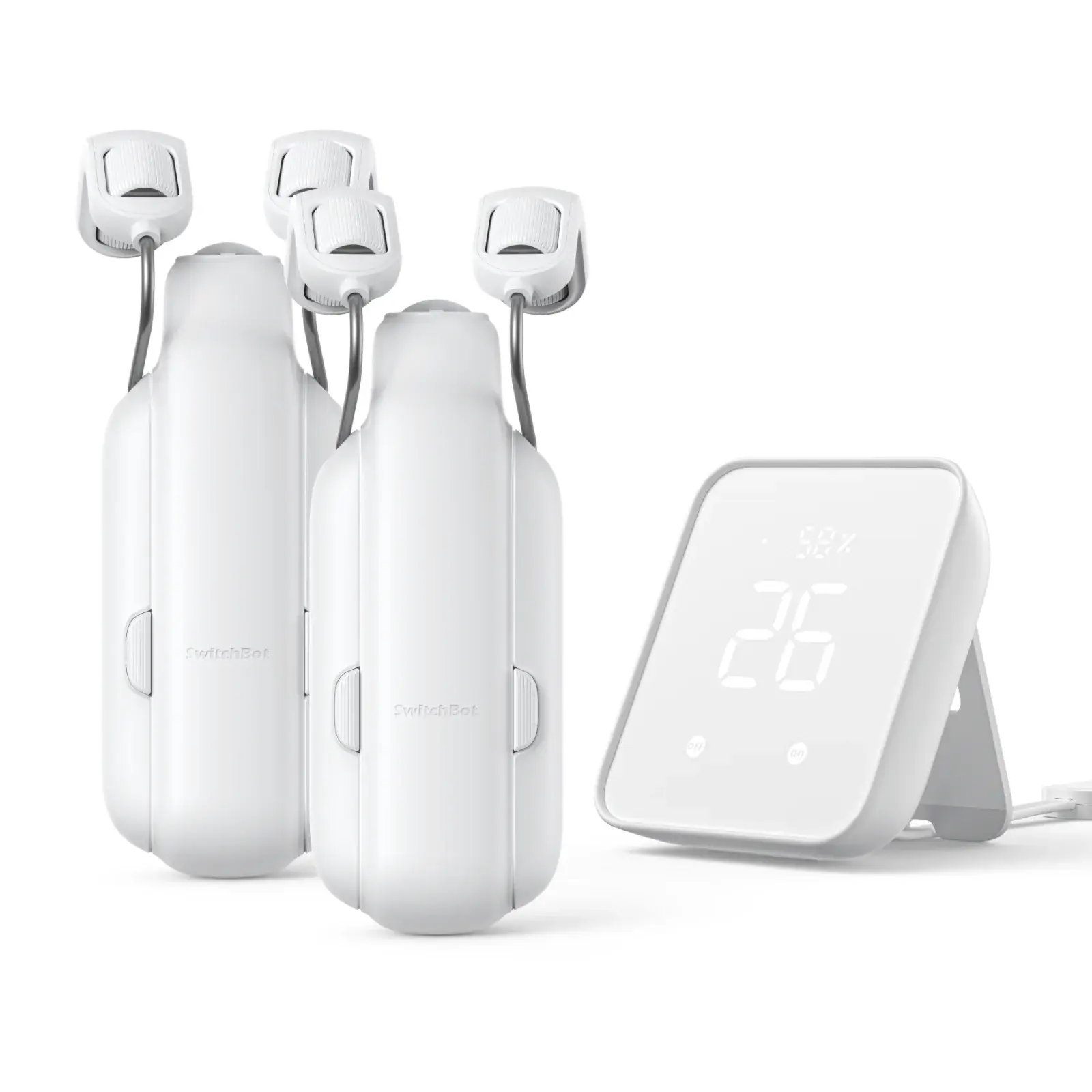 Balení 2 x SwitchBot Curtain ROD 3 a Hub 2, Matter