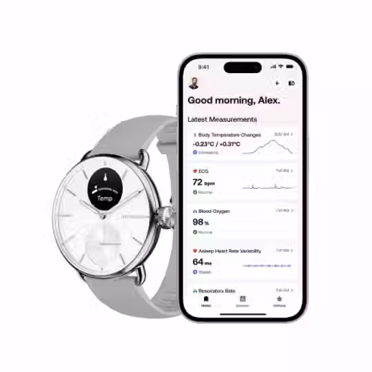 Indexkép: Withings Scanwatch 2 / 42mm (Alvásfigyelés, EKG) - Fehér