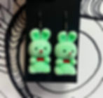 Thumbnail: Fuzzy Bunny Dangle Earrings
