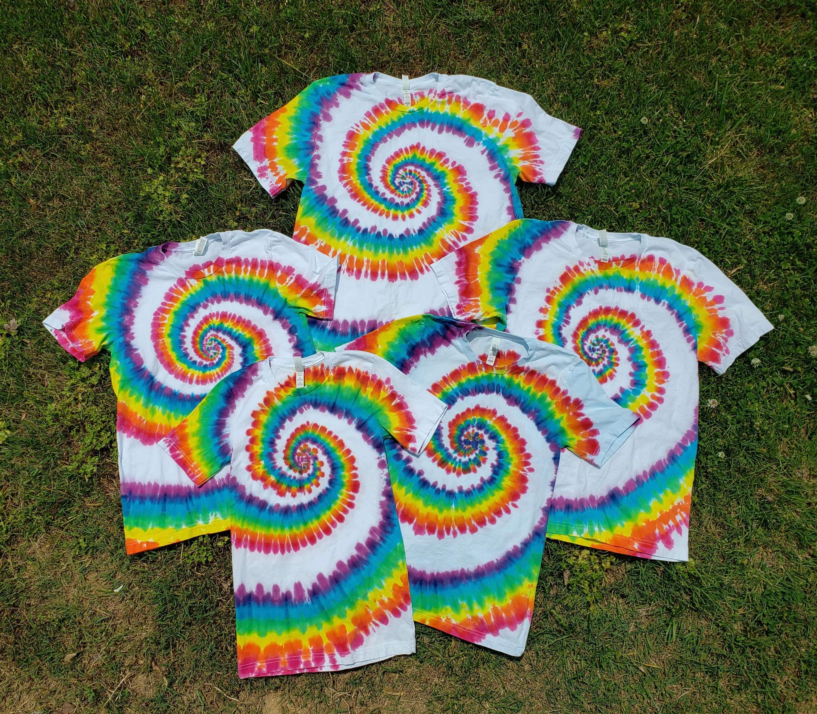 Twisted Rainbow Spiral Tee