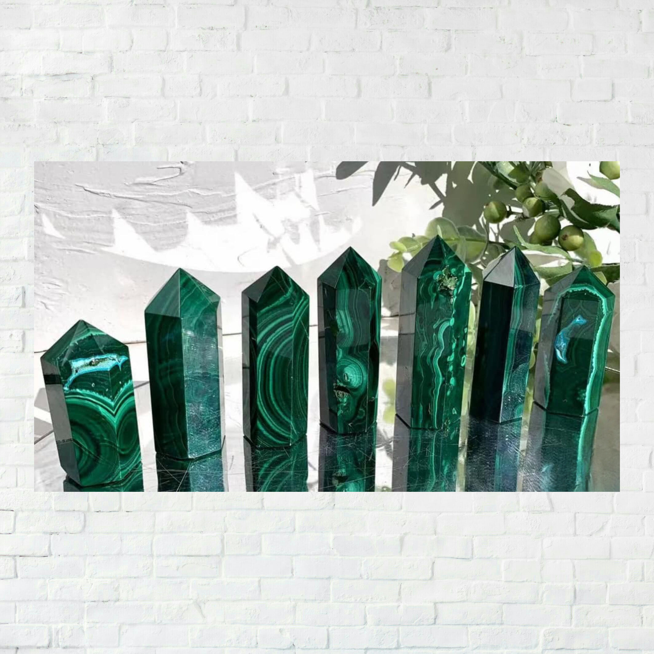 Malachite Tower Gemstone