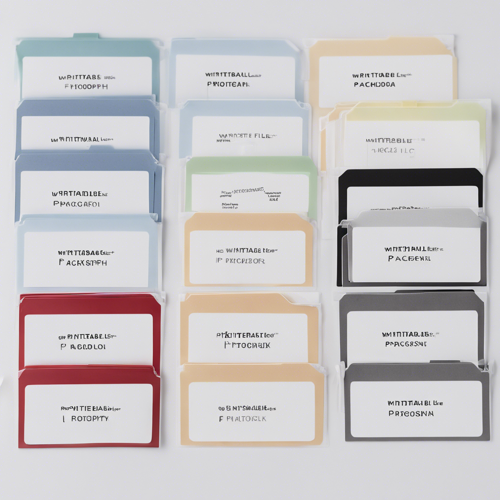 Writable File Folder Labels