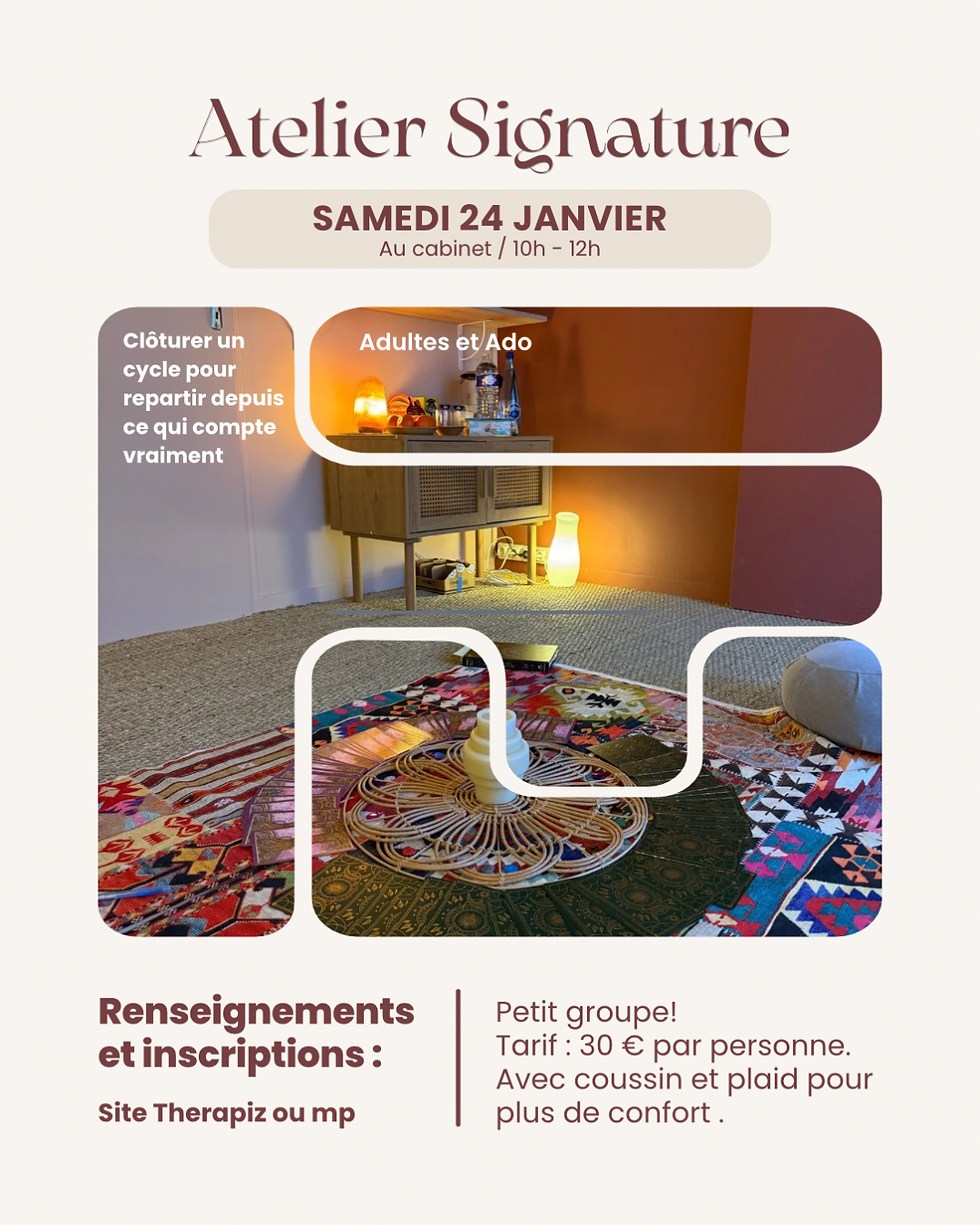 Atelier Signature - Dépasser une année qui s'est terminée.