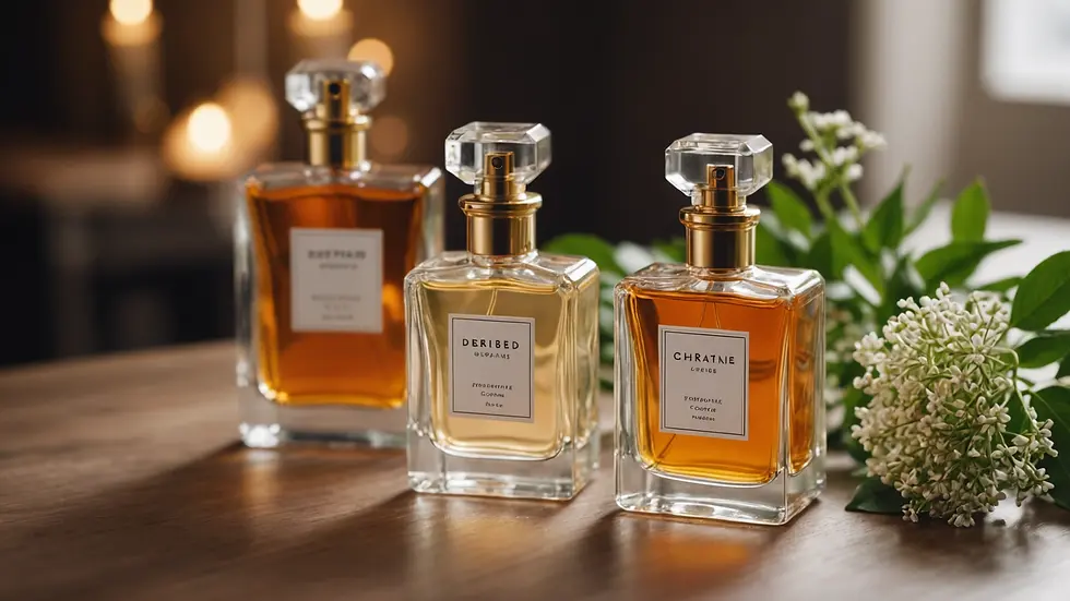 DIY perfume creations with unique labels