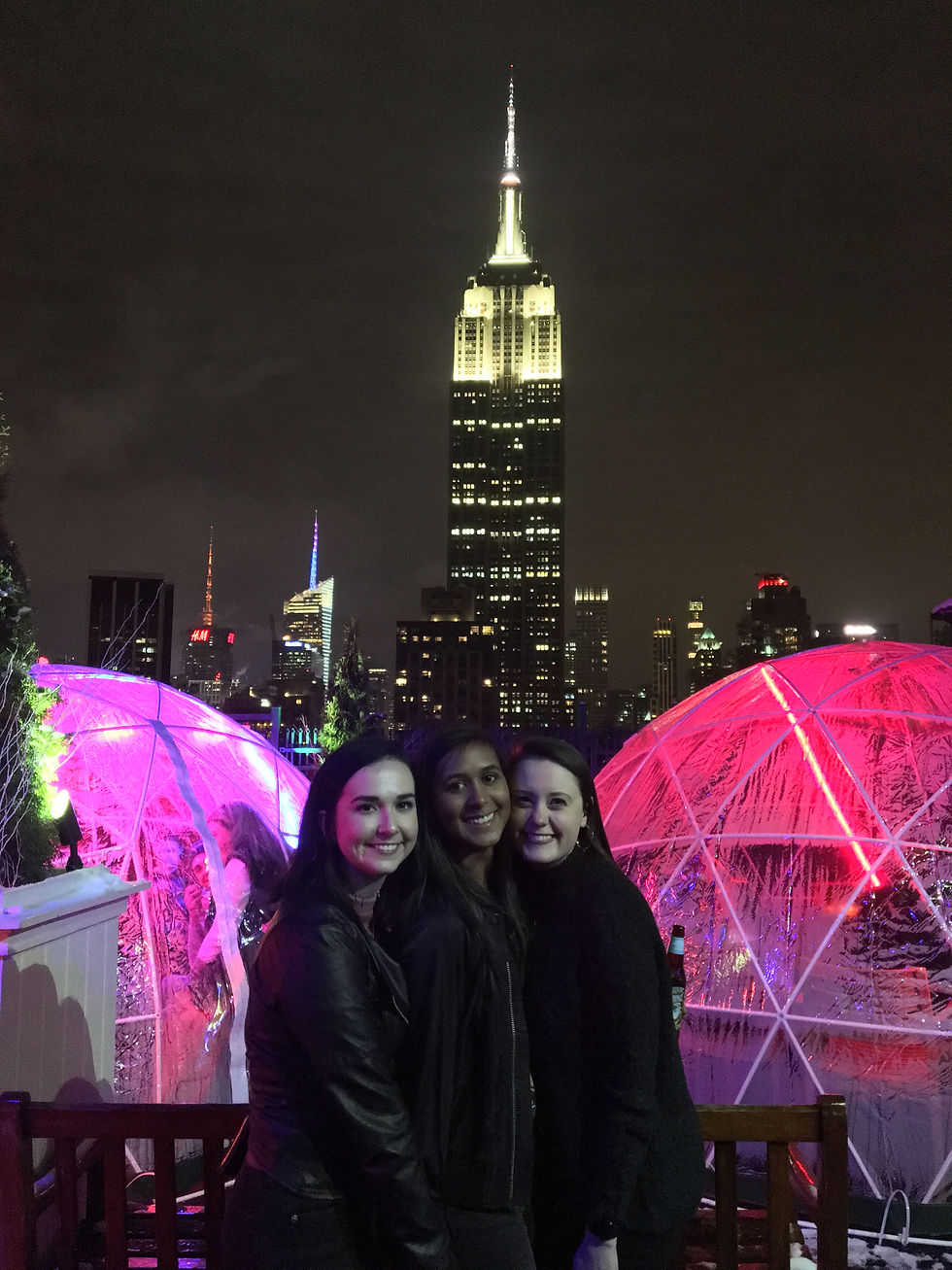 Visiting NYC with friends at night