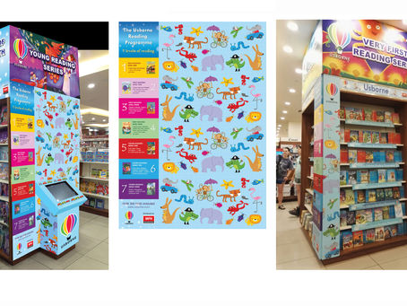 In-store Pillar Design for MPH Bookstore Mid Valley