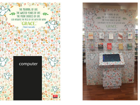 In-store Wall Design for MPH Bookstore Mid Valley  