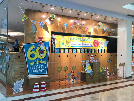 Window Display for Kinokuniya Bookstore KLCC - Dr. Seuss 