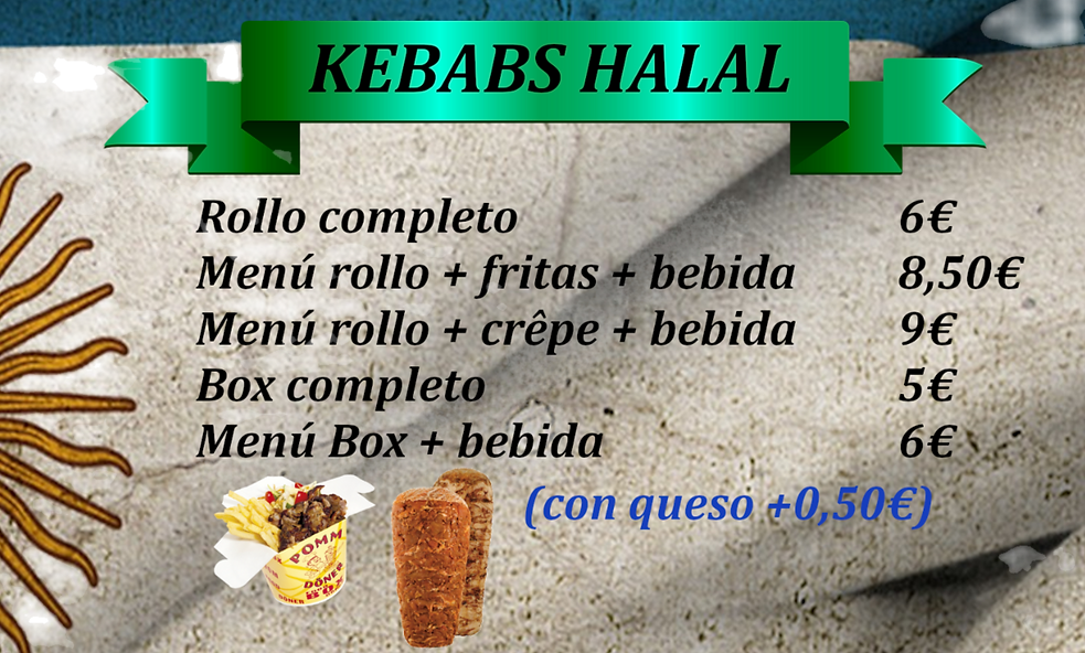 Kebab folleto Argentina