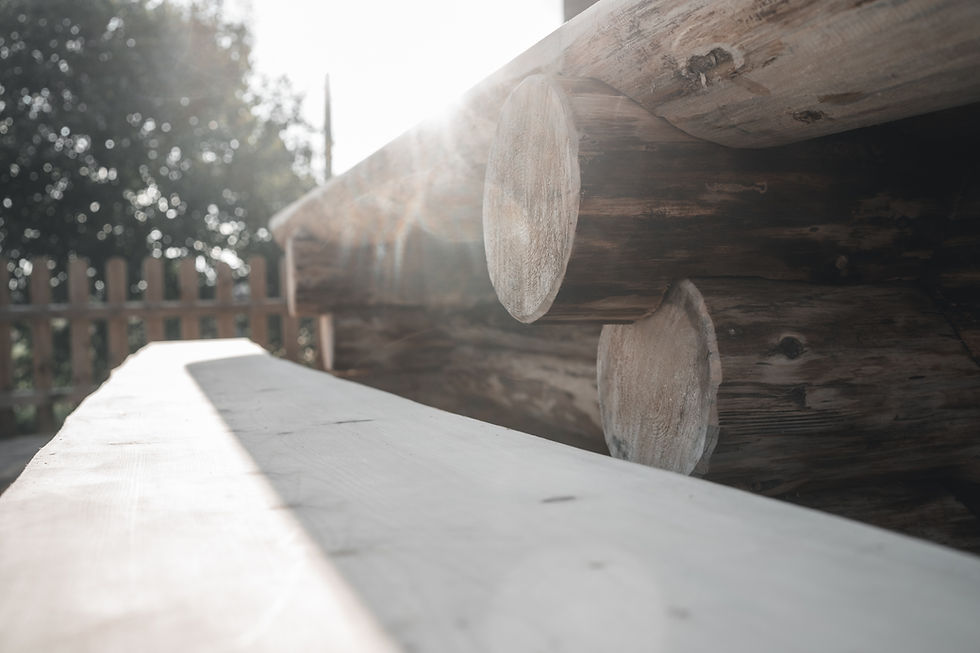 Miniature : Table d'extérieur en rondin / fuste