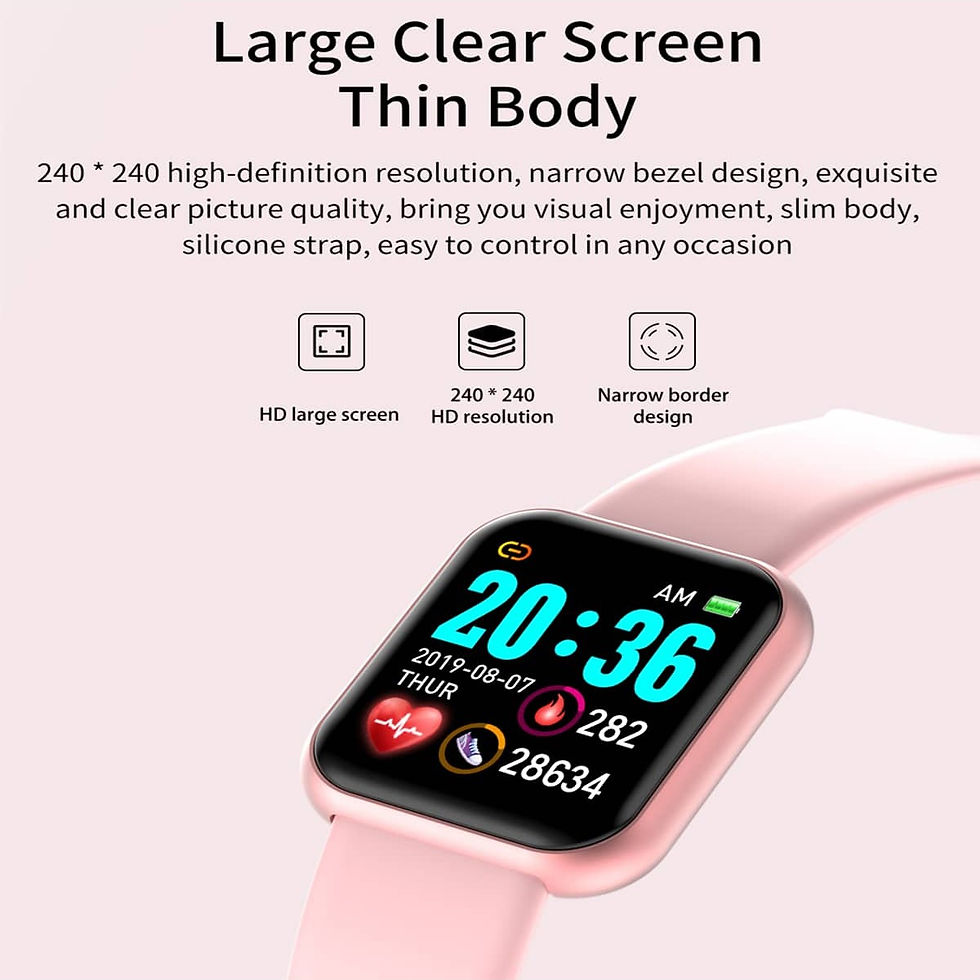 Miniatura: Smart Watch Message Remind Music Control Calorie Distance Fitness Tracker Men Sm