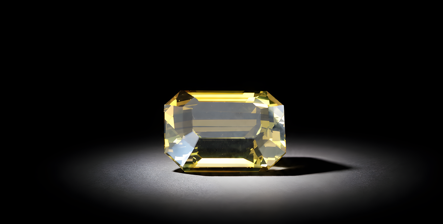 5.753 ct certified natural green-yellow chrysoberyl, GLA report 63613-1