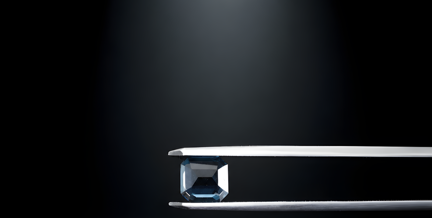 1.608 ct certified natural deep blue spinel, GLA report 63618-1