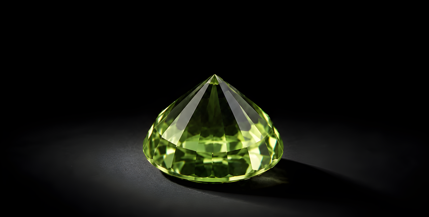 2.492 ct certified natural yellowish-green chrysoberyl, GLA report 63615-1