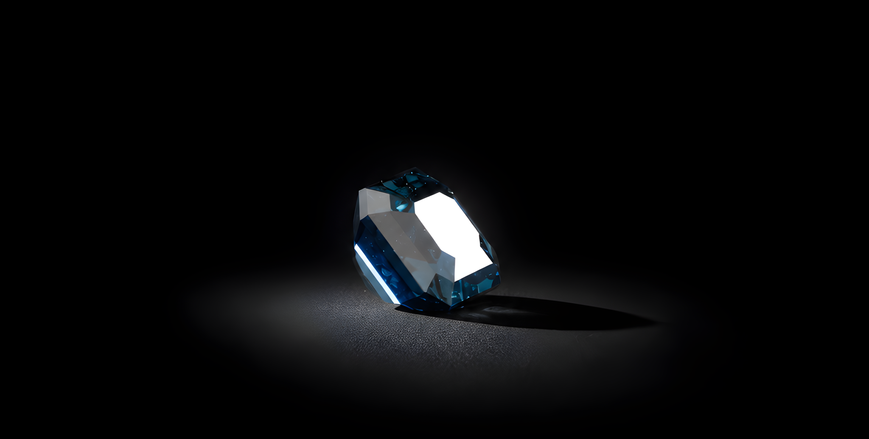 1.608 ct certified natural deep blue spinel, GLA report 63618-1