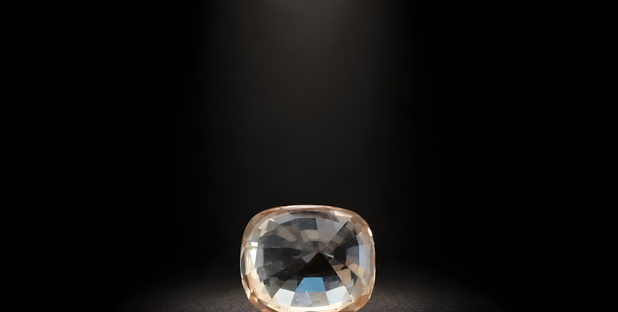 3.057 ct certified natural yellow sapphire, GLA report 63609-1