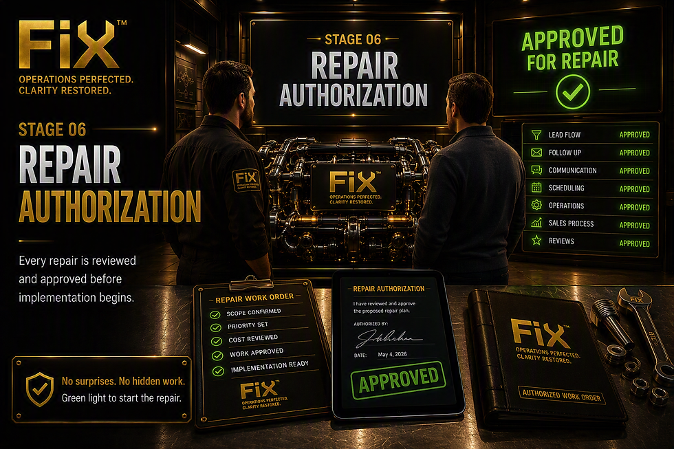 step 6- repairs authorization 
