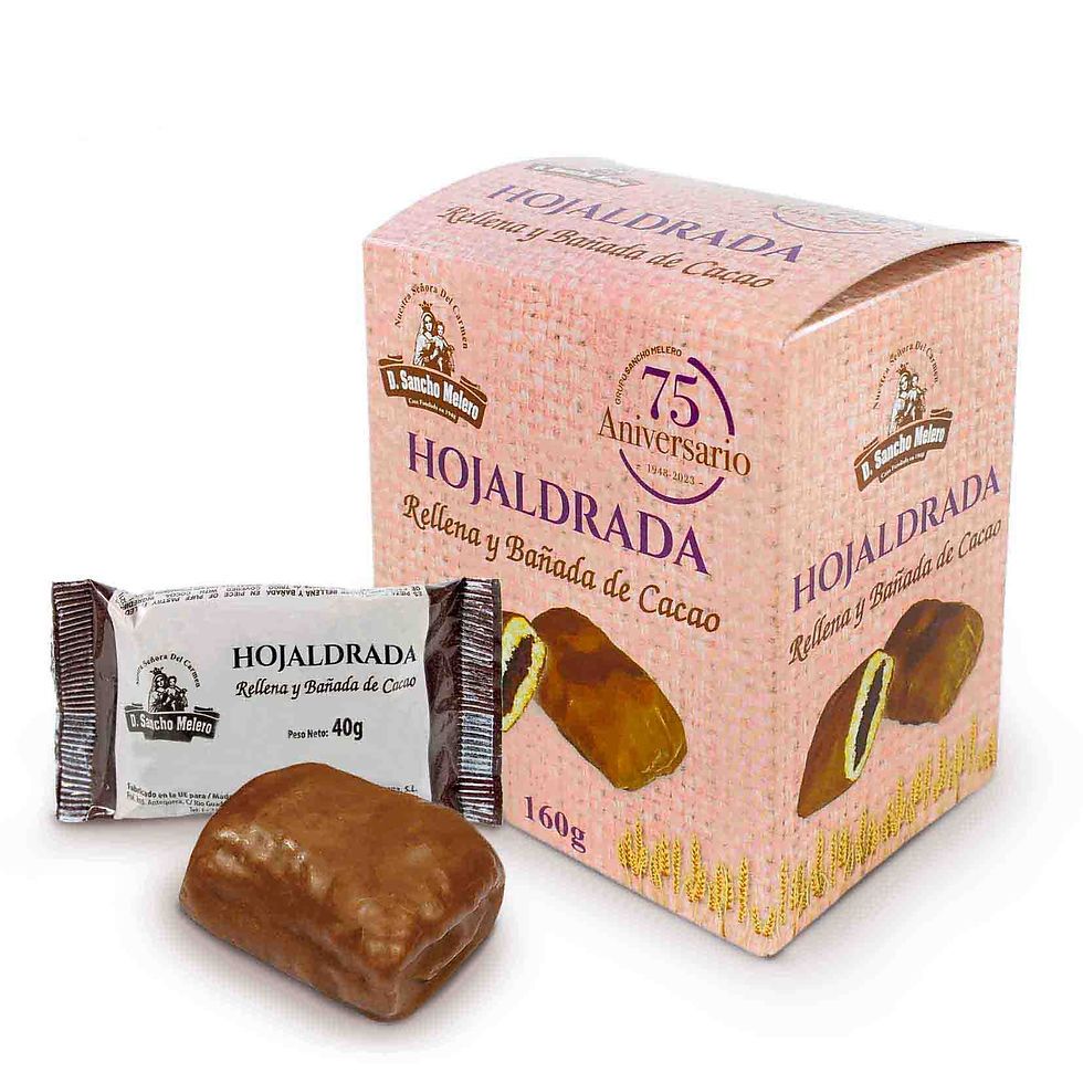 Miniatura: HOJALDRADA RELL Y BAÑO CACAO ESTUCHE 160G