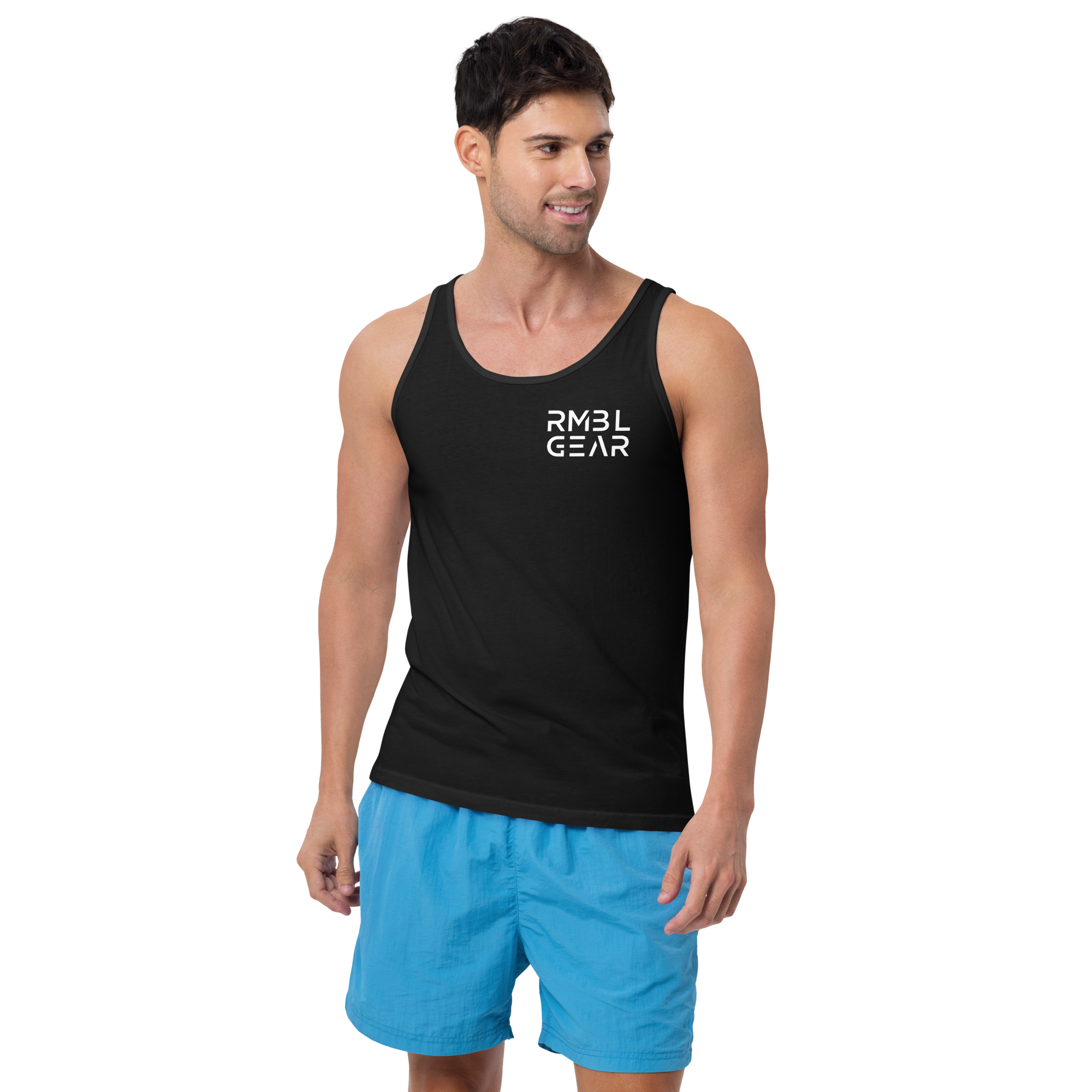Men's Tank Top White Logo