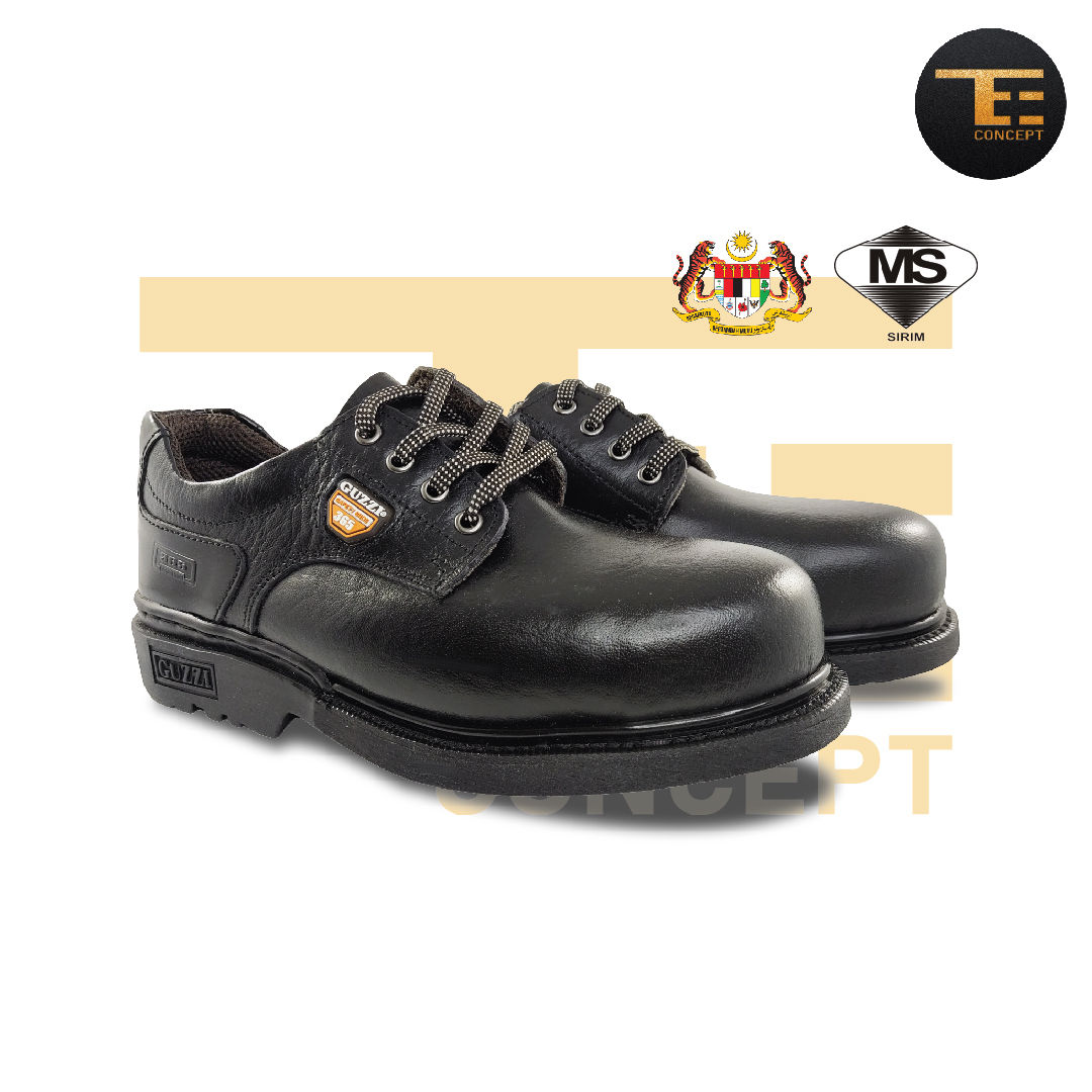 Original Guzzi Steel Toe Low Cut Safety Shoes Genuine Cow Leather