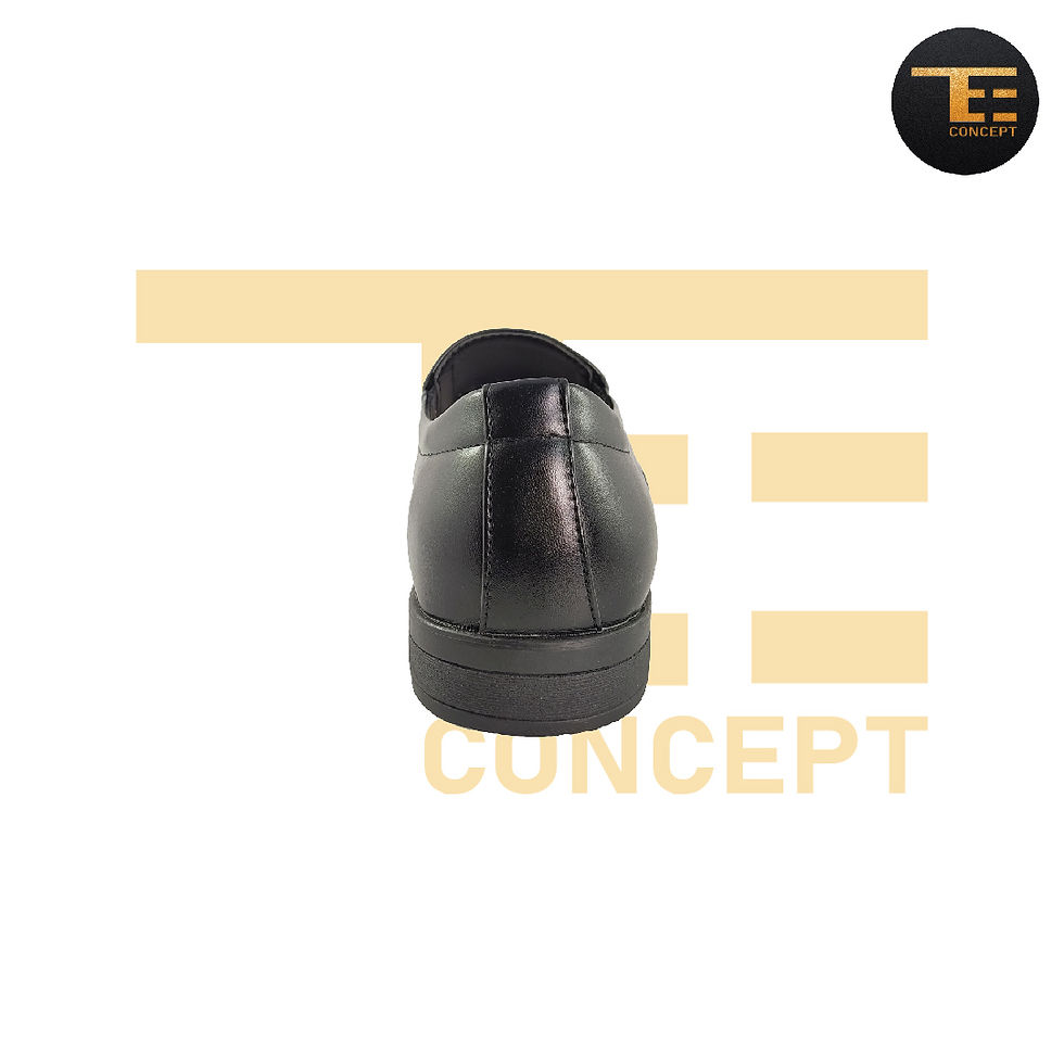 Thumbnail: Men Formal Pu Leather Black Working Shoes/Kasut Pejabat Lelaki/Kasut Hitam Kulit