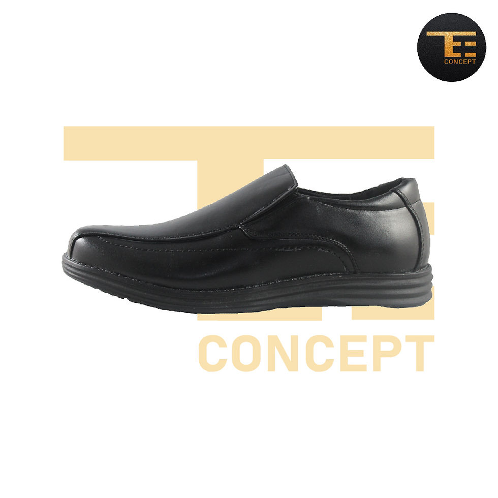 Thumbnail: Polo Men's Slip On Black Formal Shoes