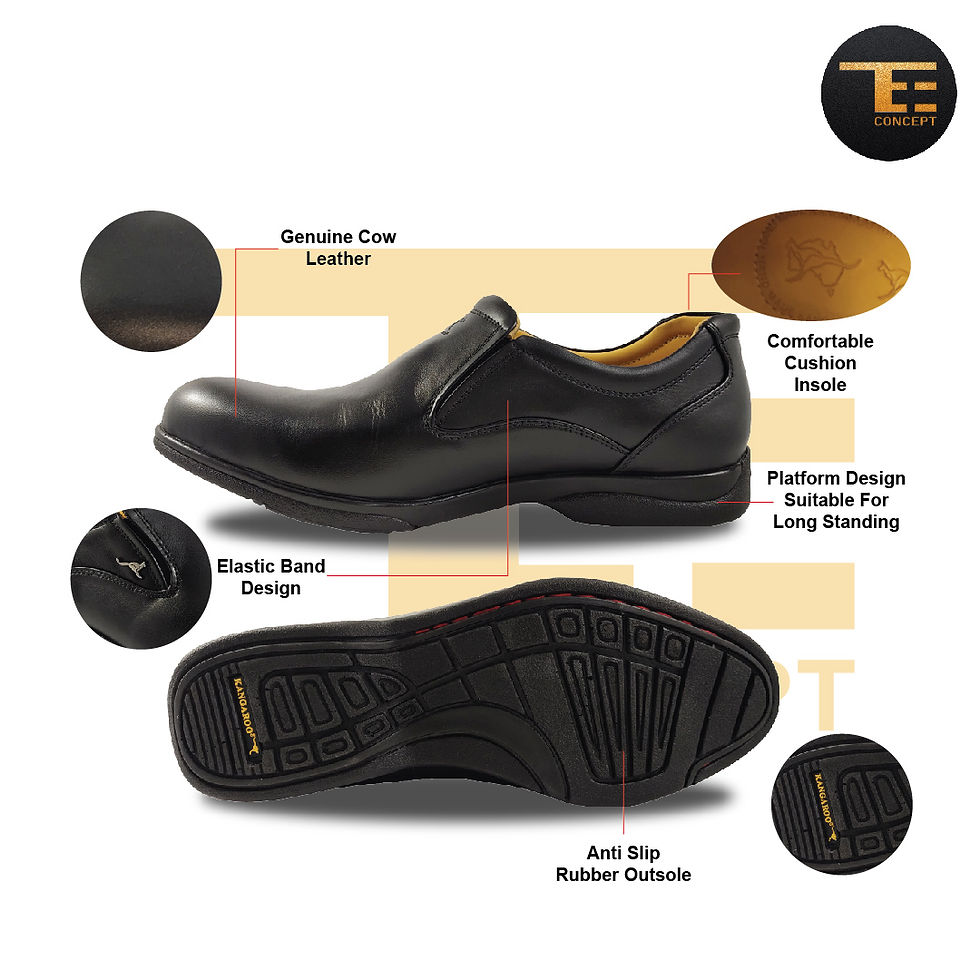 Thumbnail: Original Kangaroo Leather Mid Cut Office Footwear 9325