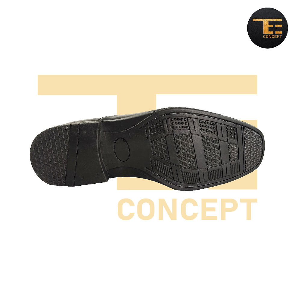 Thumbnail: Men Formal Pu Leather Black Working Shoes/Kasut Pejabat Lelaki/Kasut Hitam Kulit