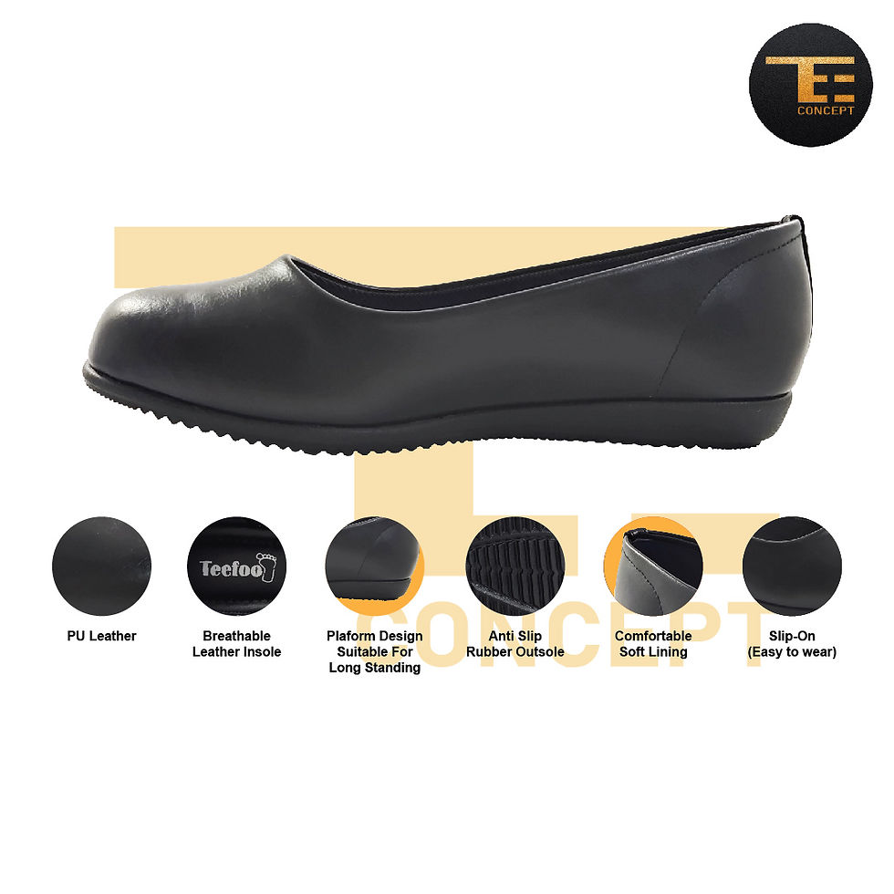 Thumbnail: Teefoot Kasut Hitam Formal Wanita/Formal Shoes