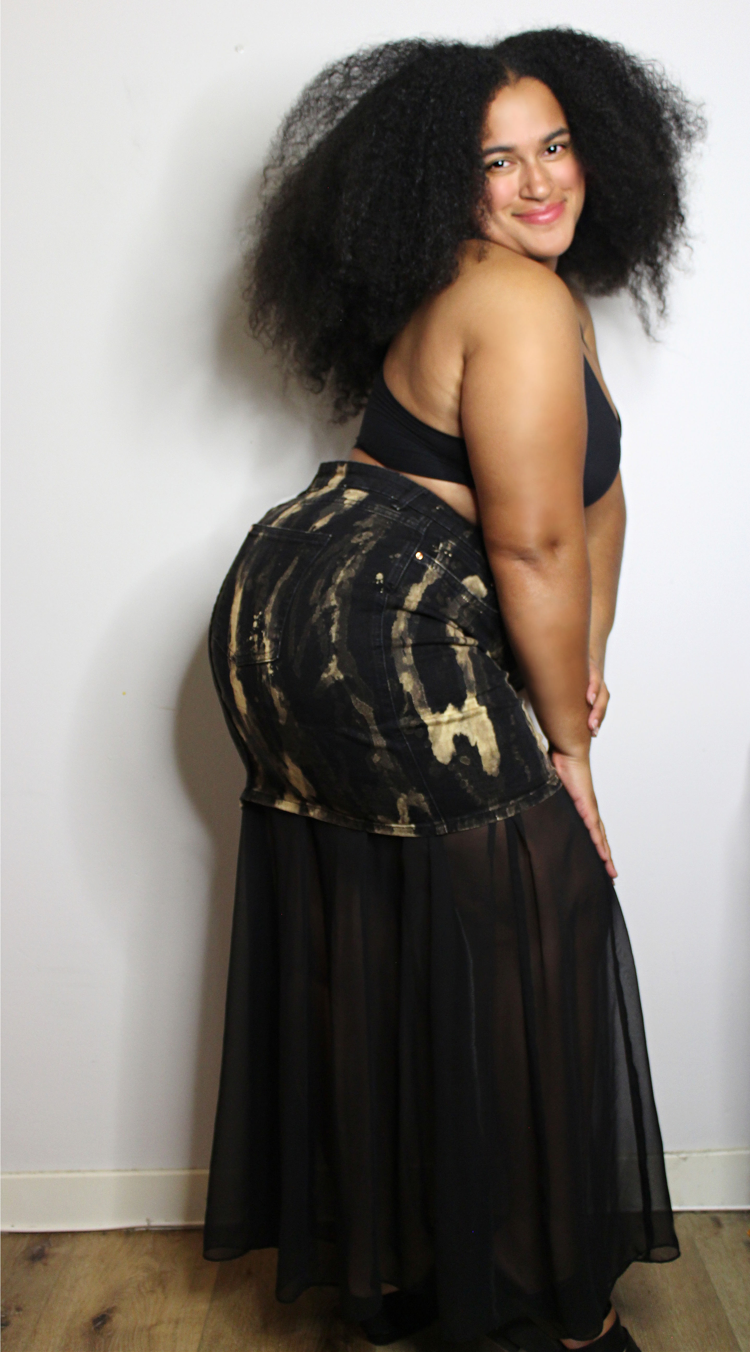 Upcycled Gothic Mermaid Skirt