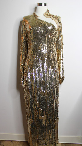 green emerald velvet dress Floral Sequin Long Sleeve Dress – Elie Tahari